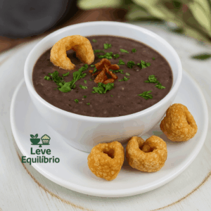 Sopa Caldo de Feijão Preto com Calabresa e Bacon +Brinde